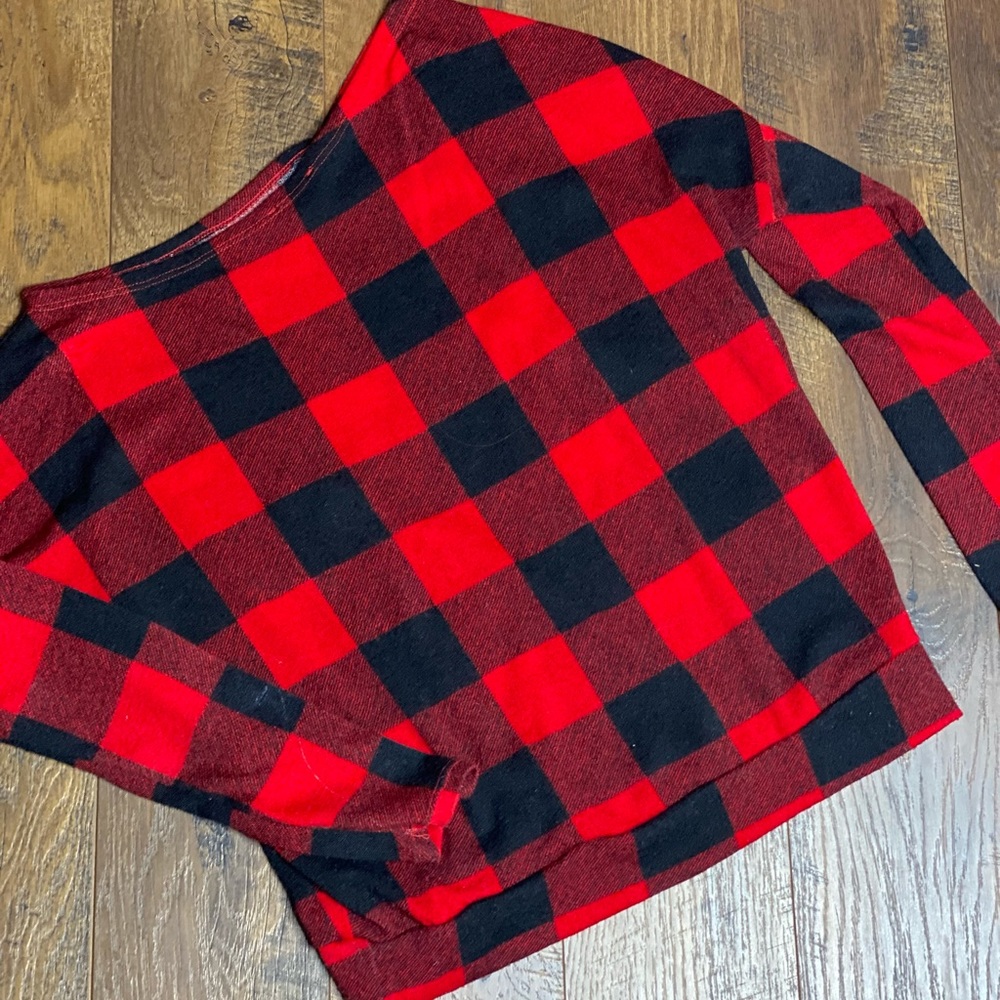 Size Large Plaid Sweater